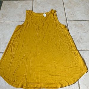 Mustard yellow tank